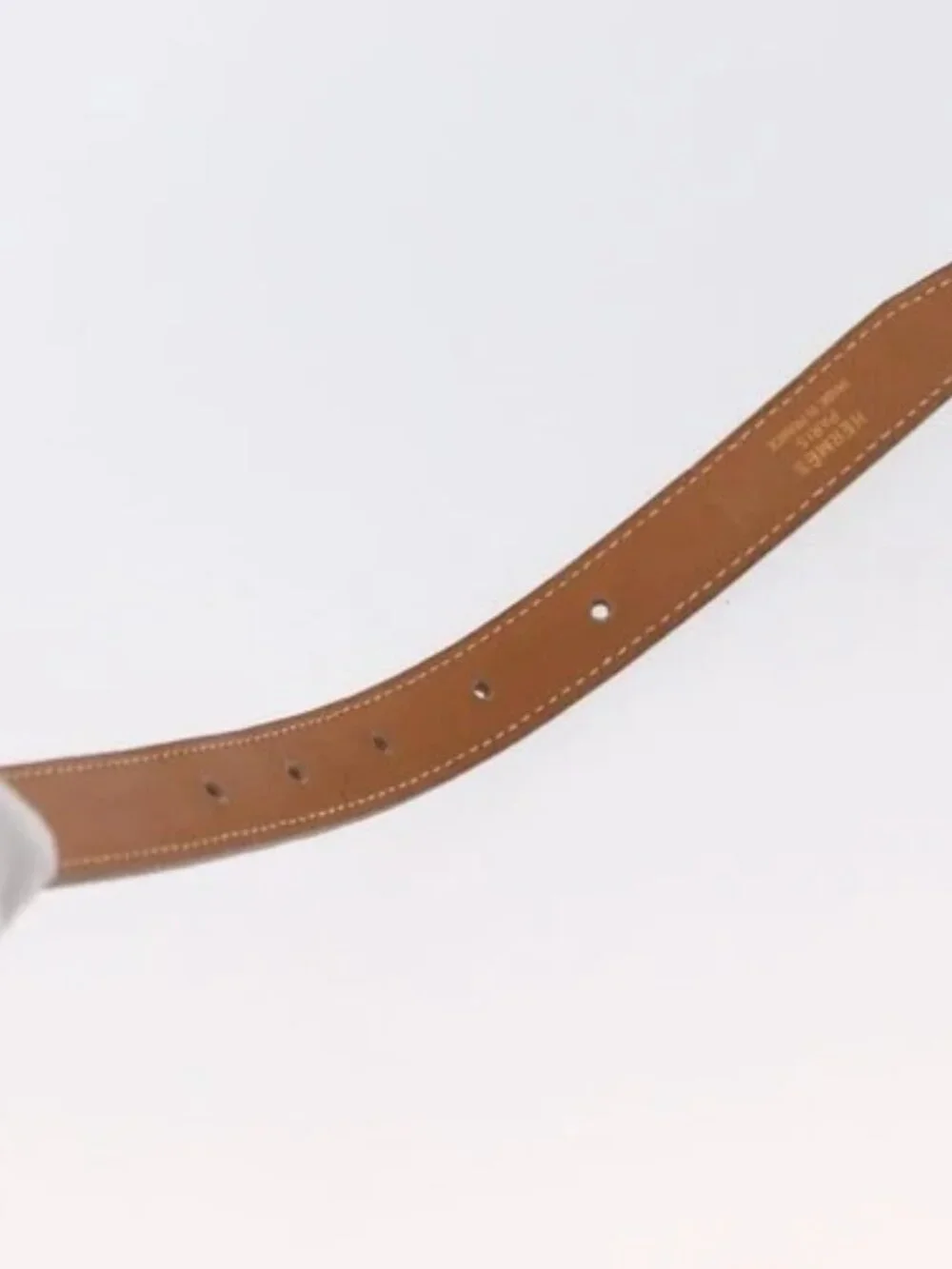 HERMES H Constance Reversible Belt Leather 33.1" Black Auth 168763 - Picture 8 of 9